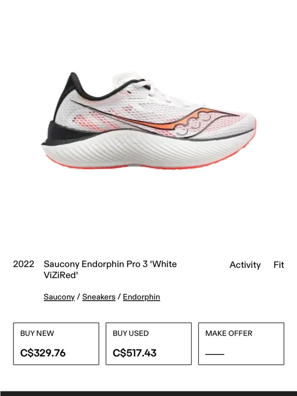 Saucony Endorphin Pro 3